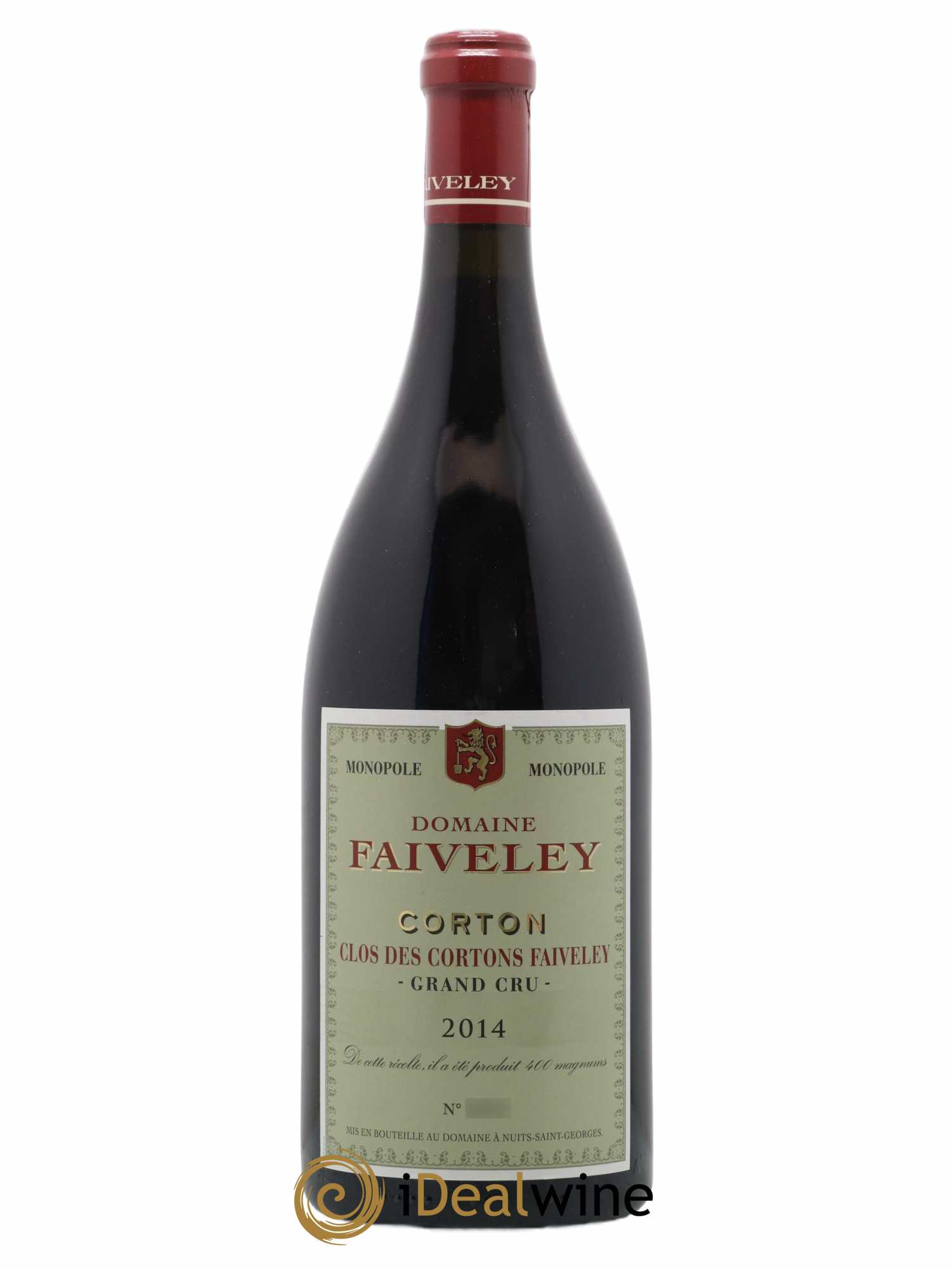 Corton Grand Cru Clos des Cortons Faiveley  2014 - Lot de 1 Magnum
