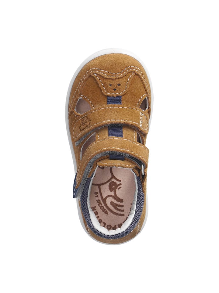 PEPINO Leder-Halbsandalen in Hellbraun günstig kaufen