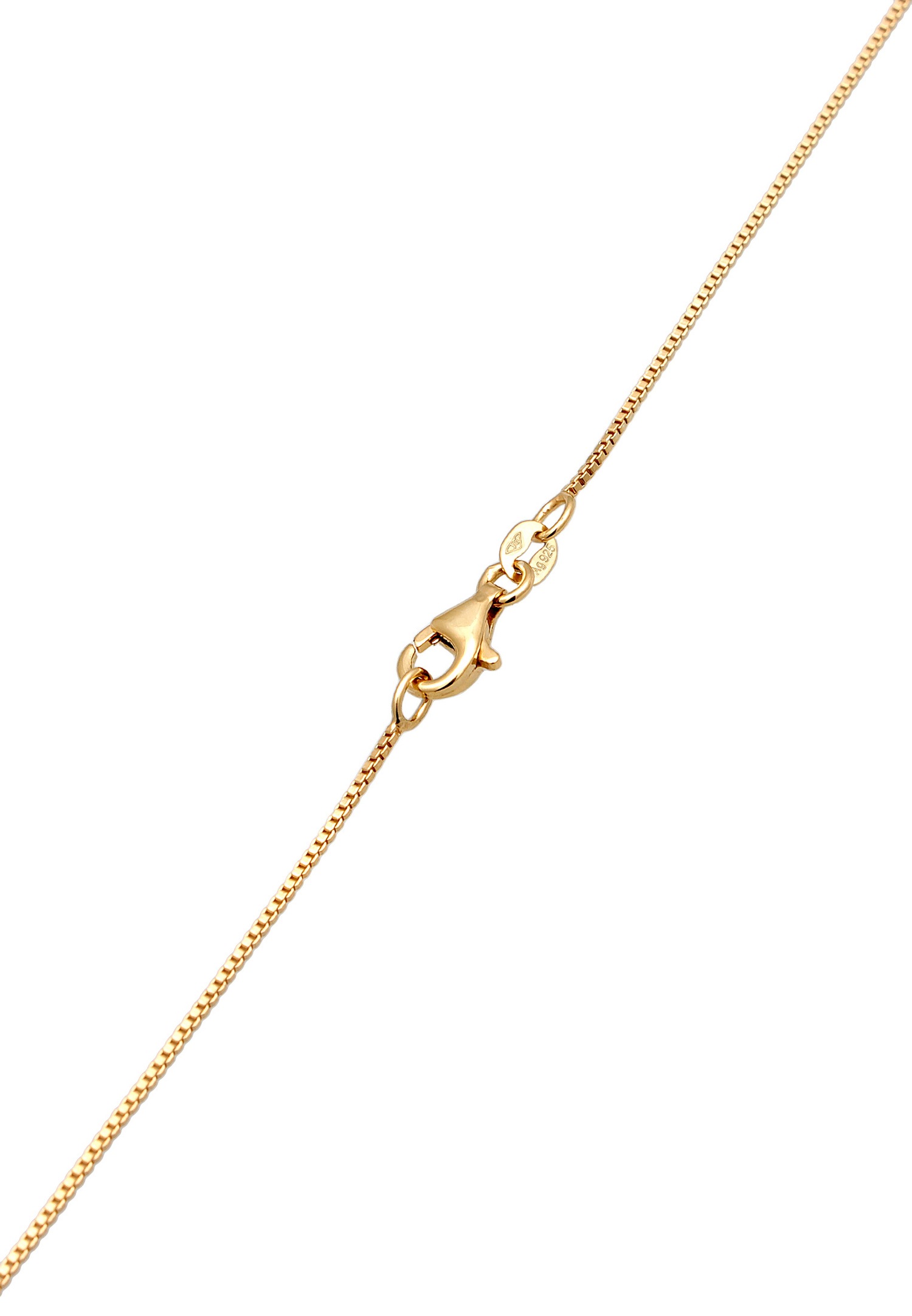 Elli Femmes Pendentif Solitaire Basique avec Zirconium en argent sterling 925 plaqué or