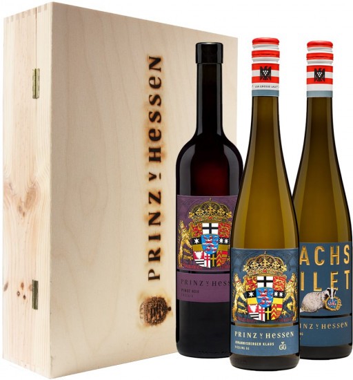 Premium Geschenkpaket in Holzkiste - Weingut Prinz von Hessen