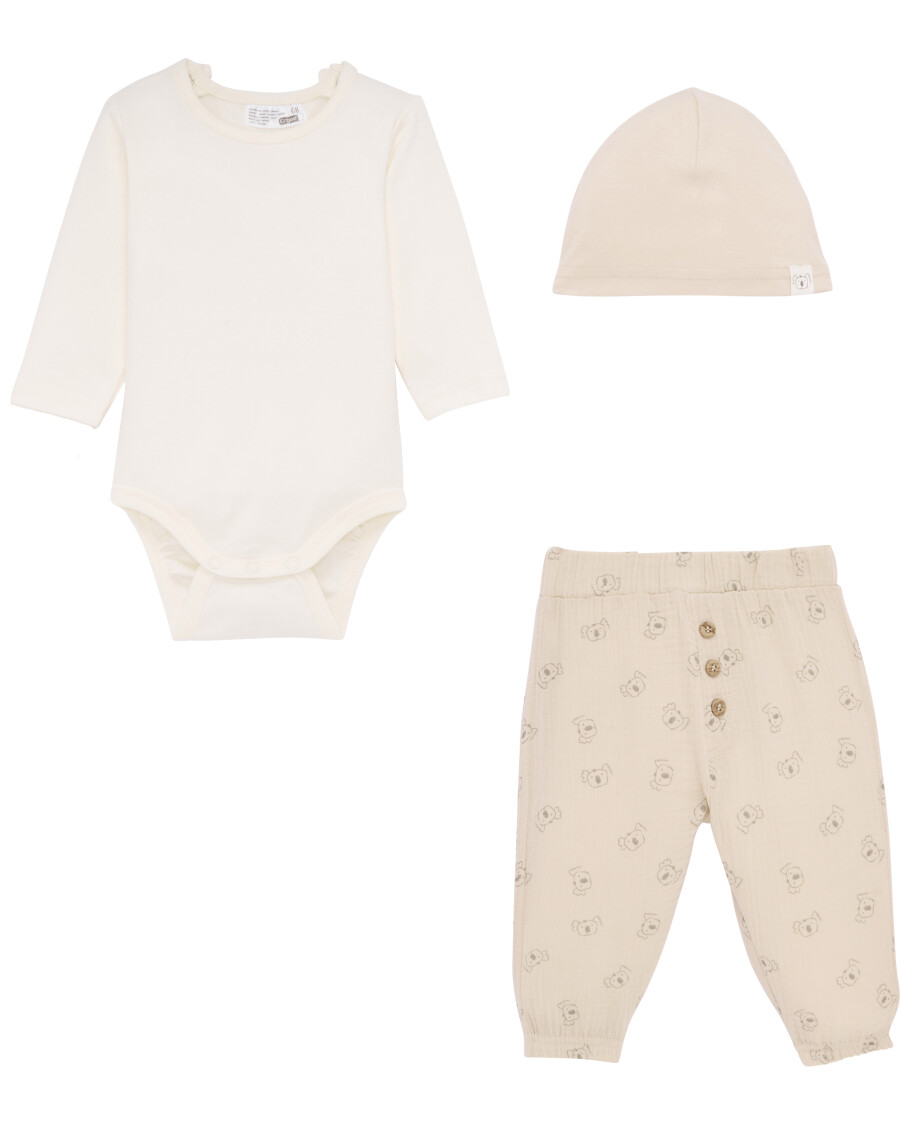 Newborn Mütze + Body + Hose