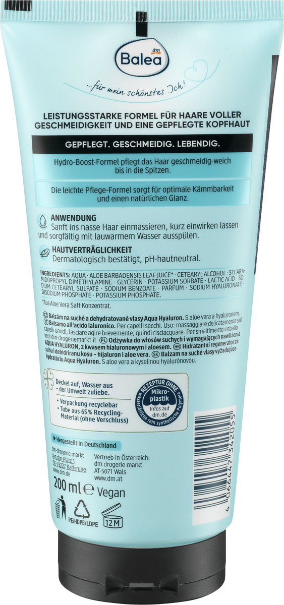 Conditioner Aqua Hyaluron, 200 ml