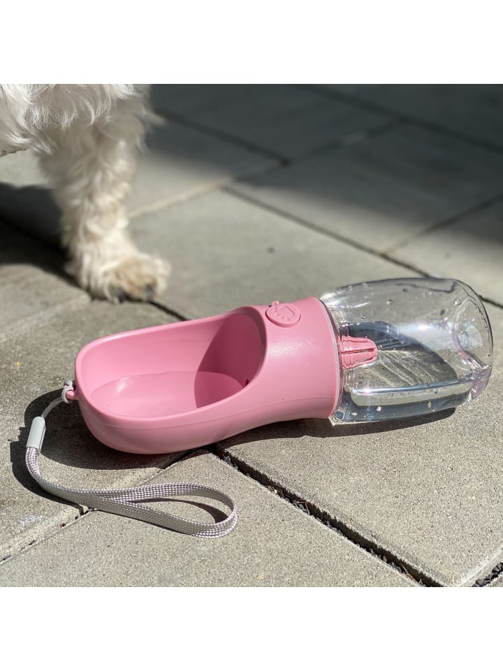 Intirilife Hunde Trinkflasche in Rosa günstig kaufen onesize