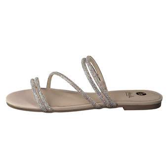 La Strada Pantolette in silber