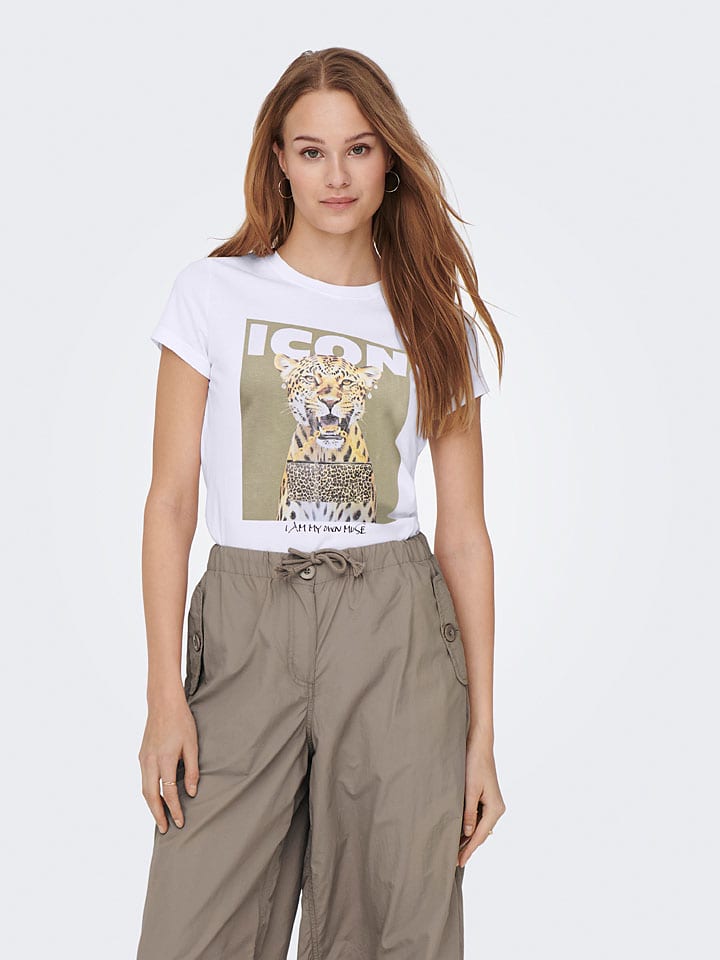 ONLY Shirt in Weiß günstig kaufen