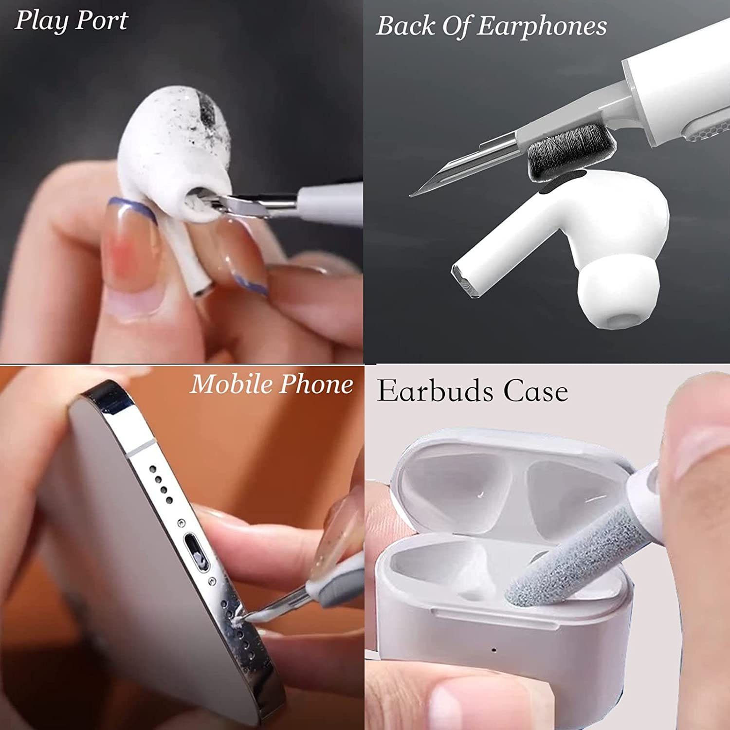 zggzerg Reinigungsset für Airpods Samsung Earbuds, Bluetooth Kopfhörer Handy Bluetooth-Kopfhörer