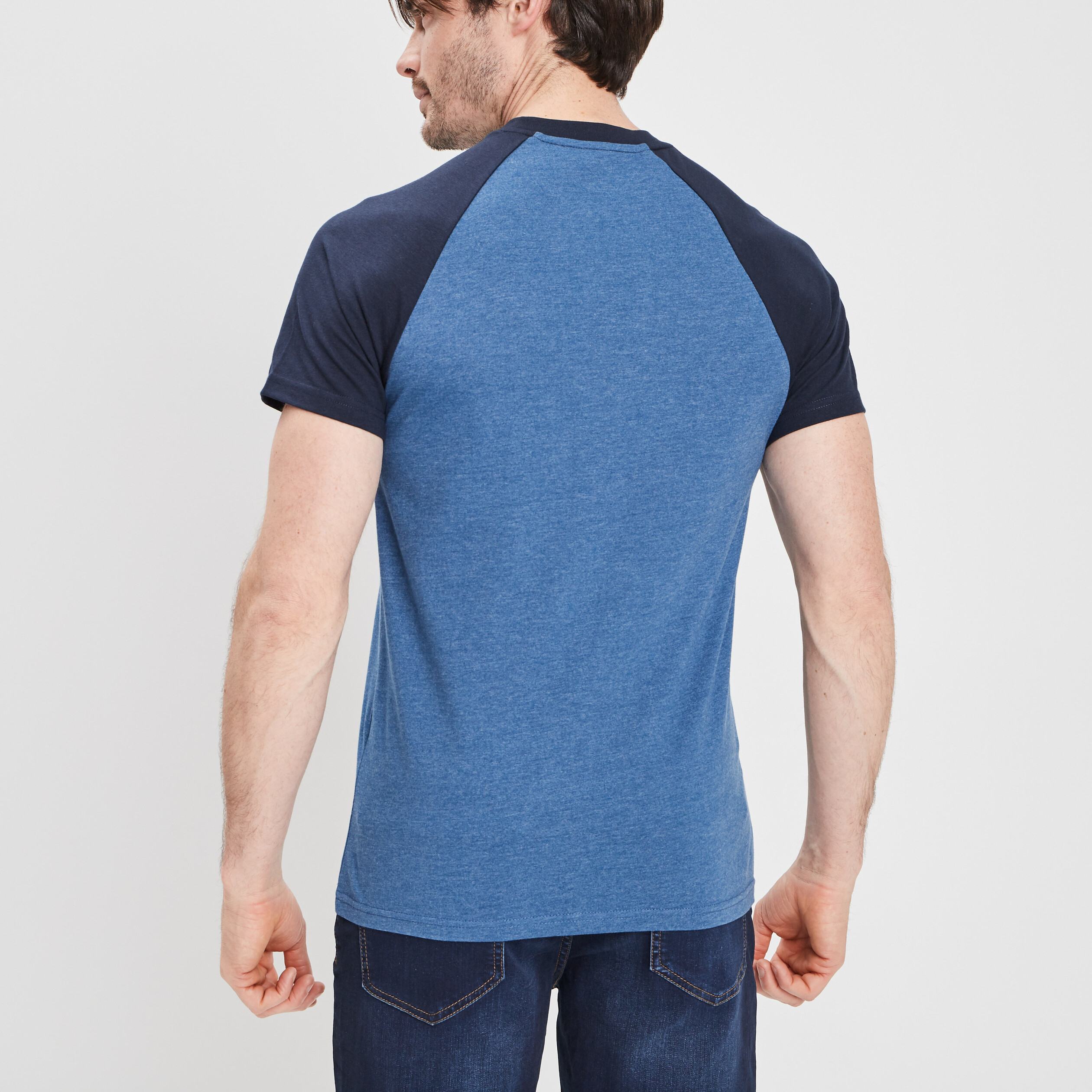 T-shirt manches courtes Creeks bleu homme | La Halle