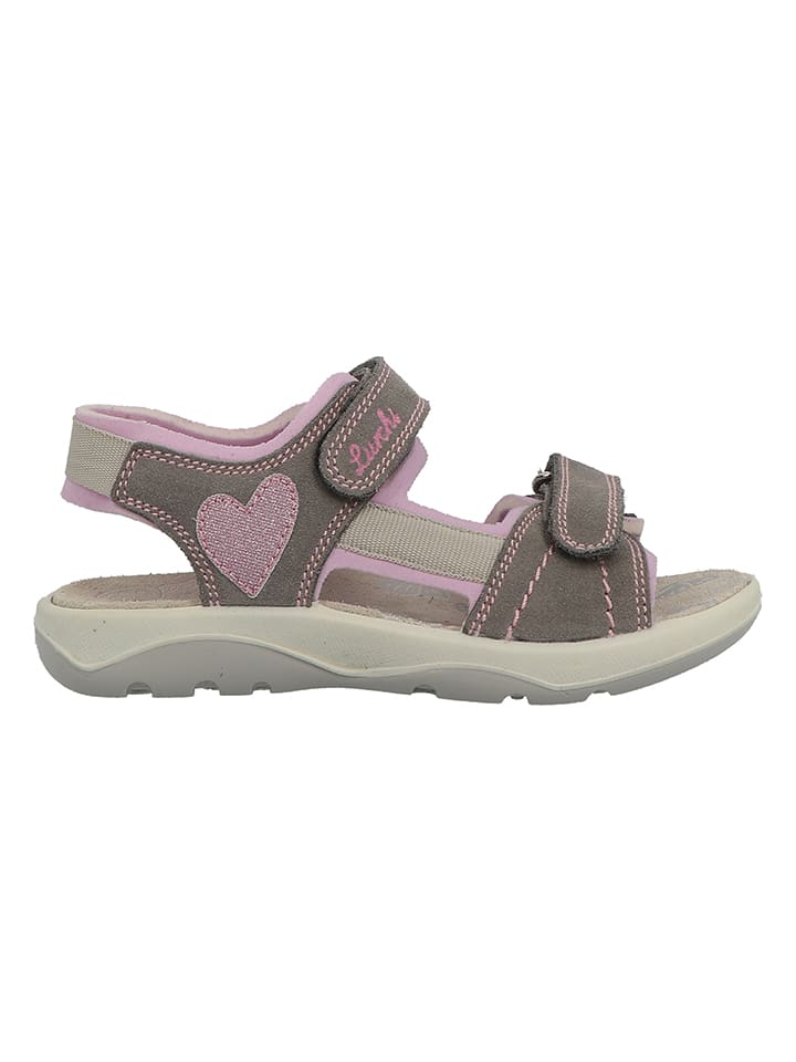 Lurchi Leder-Sandalen in Braun/ Rosa günstig kaufen