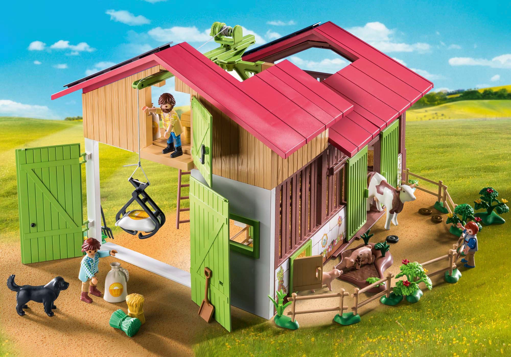 Playmobil® Konstruktions-Spielset Großer Bauernhof (71304), Country, (182 St), teilweise aus recyceltem Material; Made in Germany