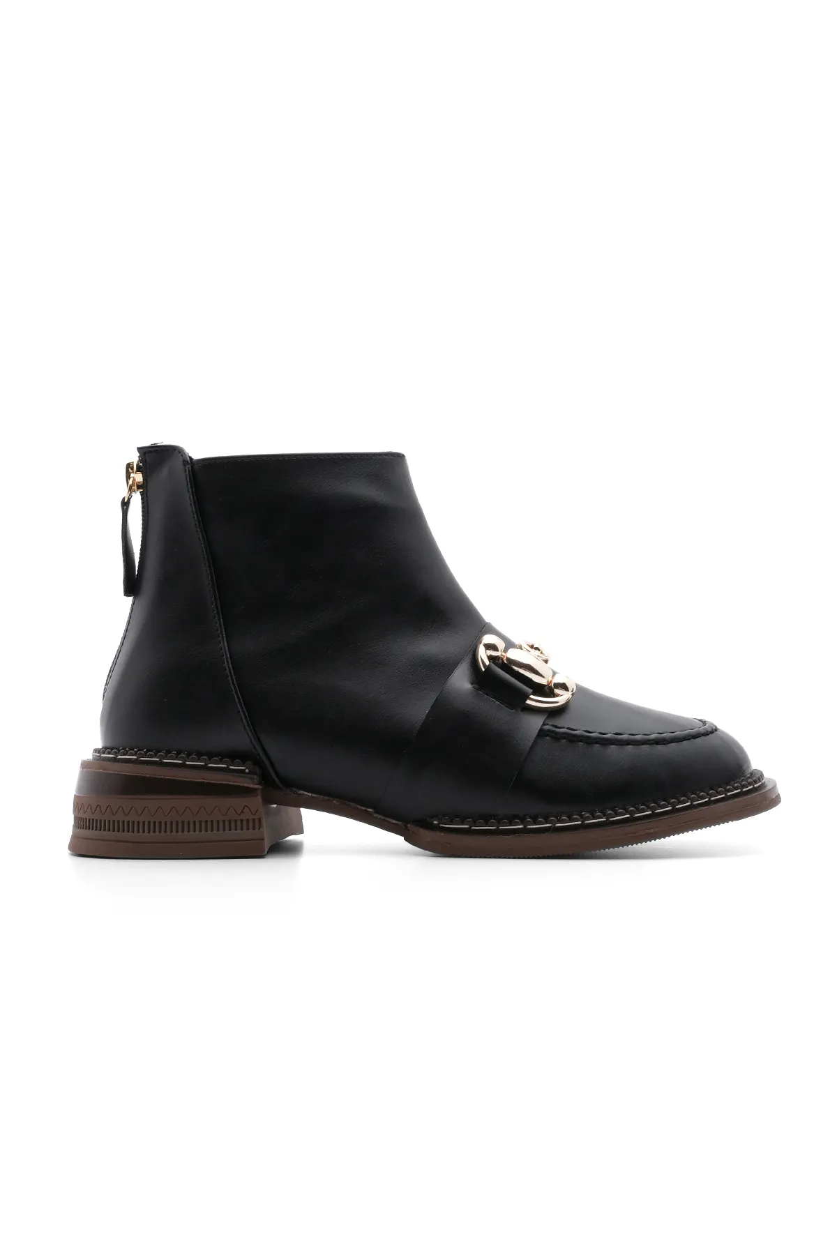 Marjin  Stiefelette - Schwarz - Flacher Absatz