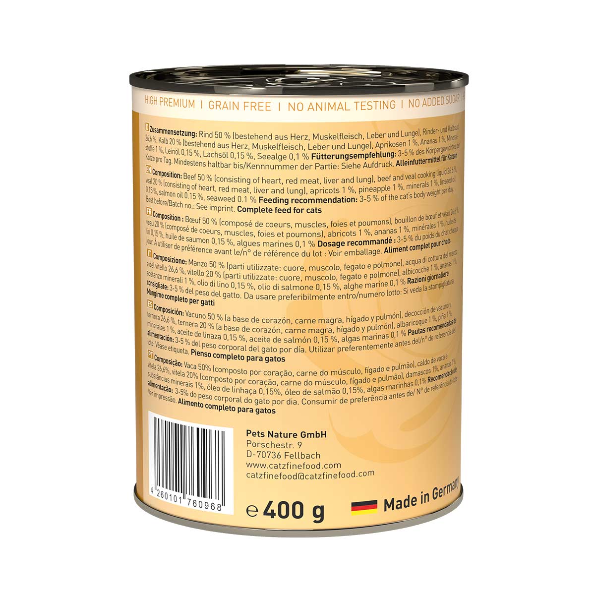 Catz Finefood Classic N° 7 - Rind & Kalb kaufen bei ZooRoyal