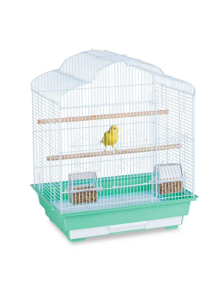 relaxdays Vogelkäfig in Grün - (B)46,5 x (H)56,5 x (T)35,5 cm günstig kaufen onesize