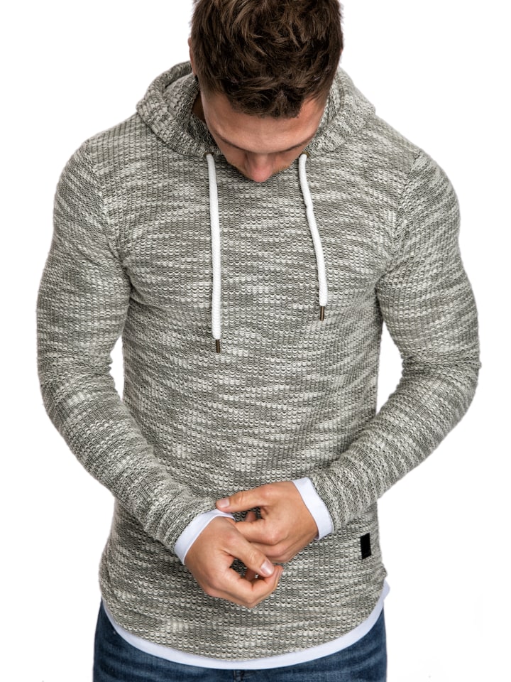 Amaci&Sons Kapuzenpullover LEXINGTON in Grau günstig kaufen
