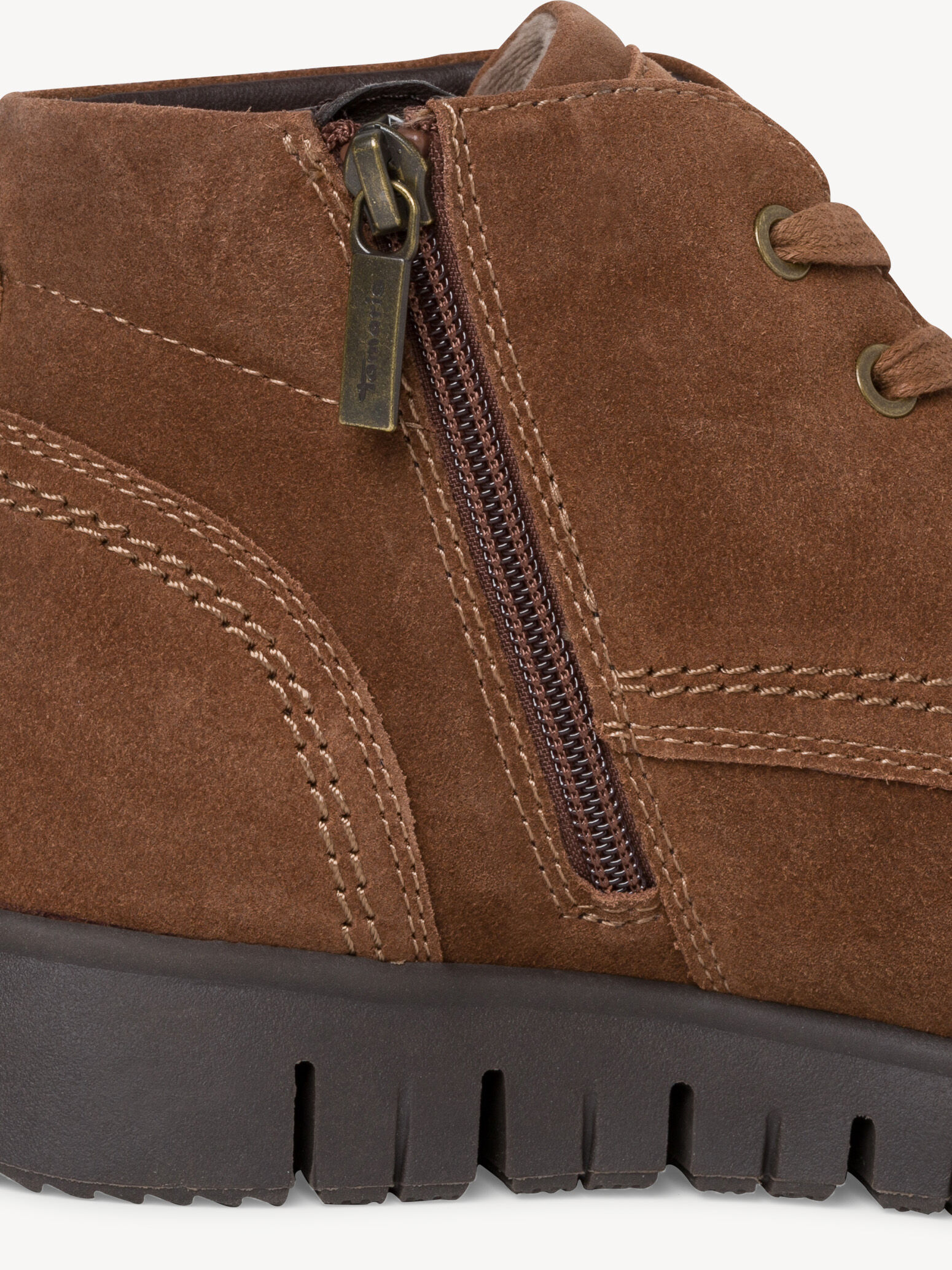 Bottine en cuir - marron