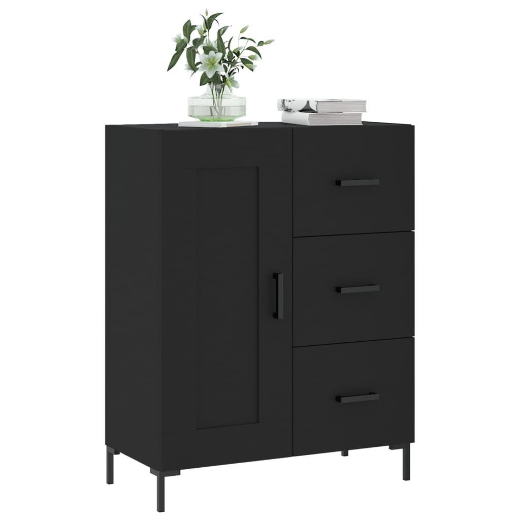 vidaXL Sideboard Sideboard Schwarz 69,5x34x90 cm Holzwerkstoff (1 St)