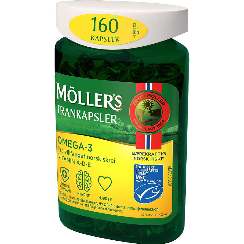 Möller's Möller`s trankapsler Omega -3 160 stk