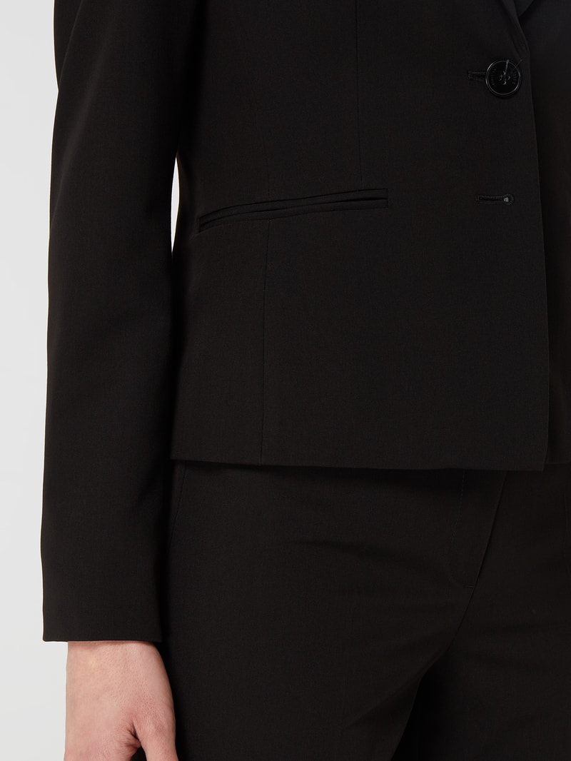 Blazer mit Paspeltaschen in schwarz