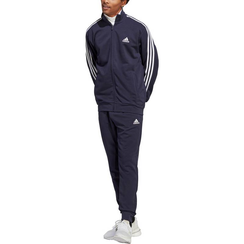 adidas BASIC 3-STREIFEN FRENCH TERRY Trainingsanzug Herren