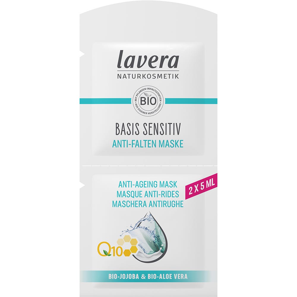 Lavera Basis Sensitiv Antifalten Maske Q10 10 ml