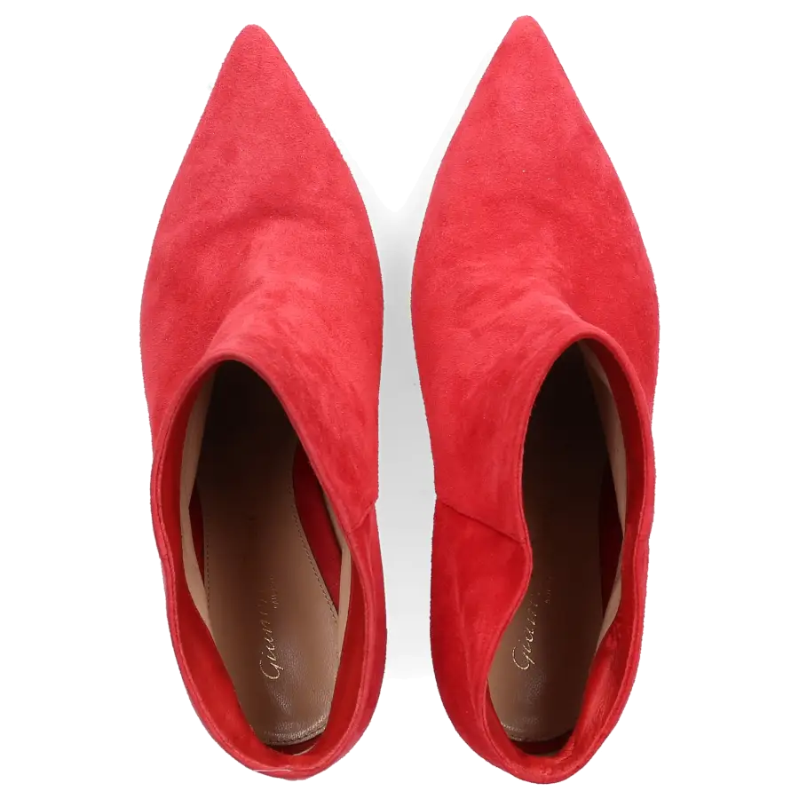 Gianvito Rossi - Klassische Stiefeletten G09660 Veloursleder - rot