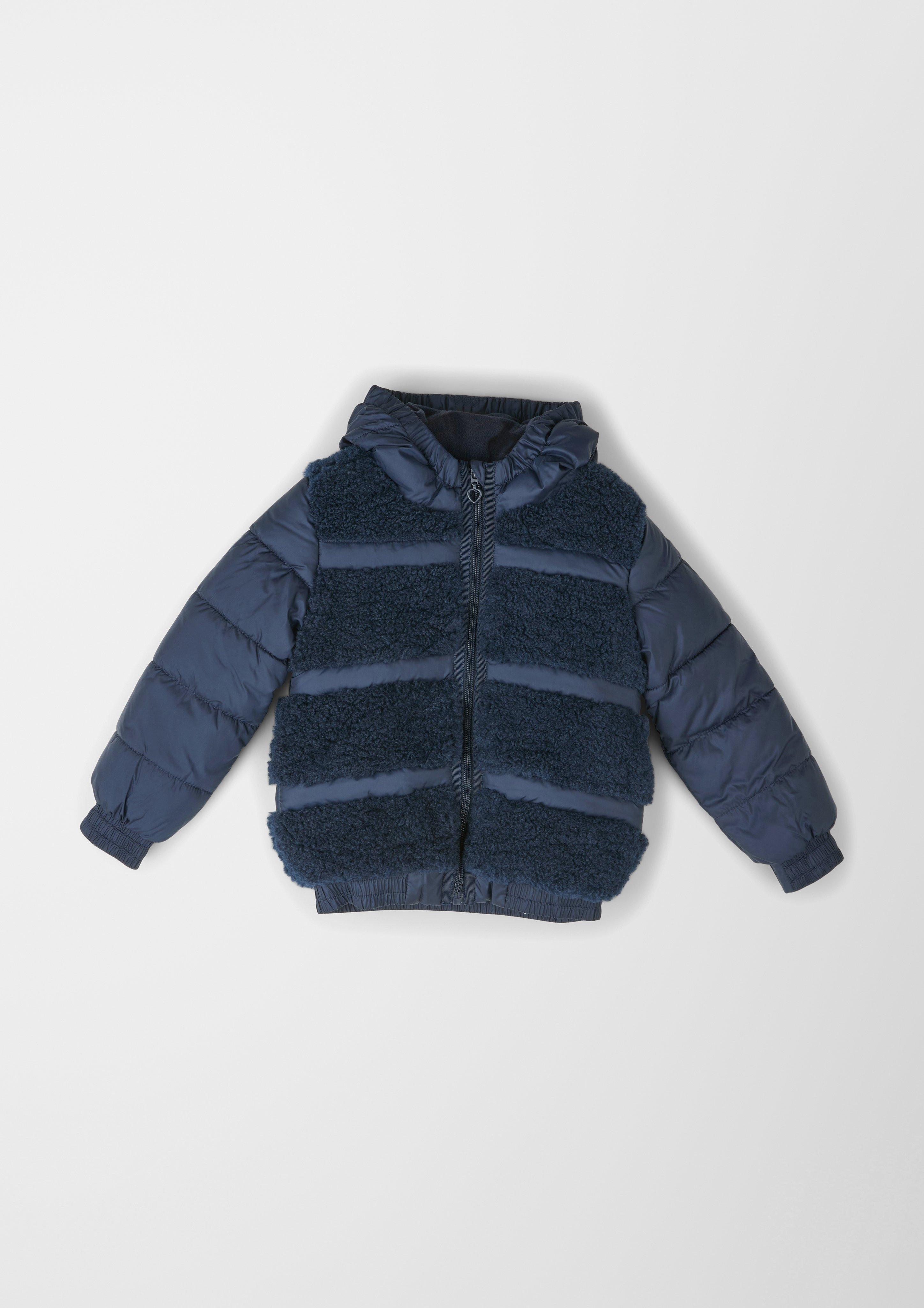 Steppjacke mit Teddy-Plüsch  2116933-5952