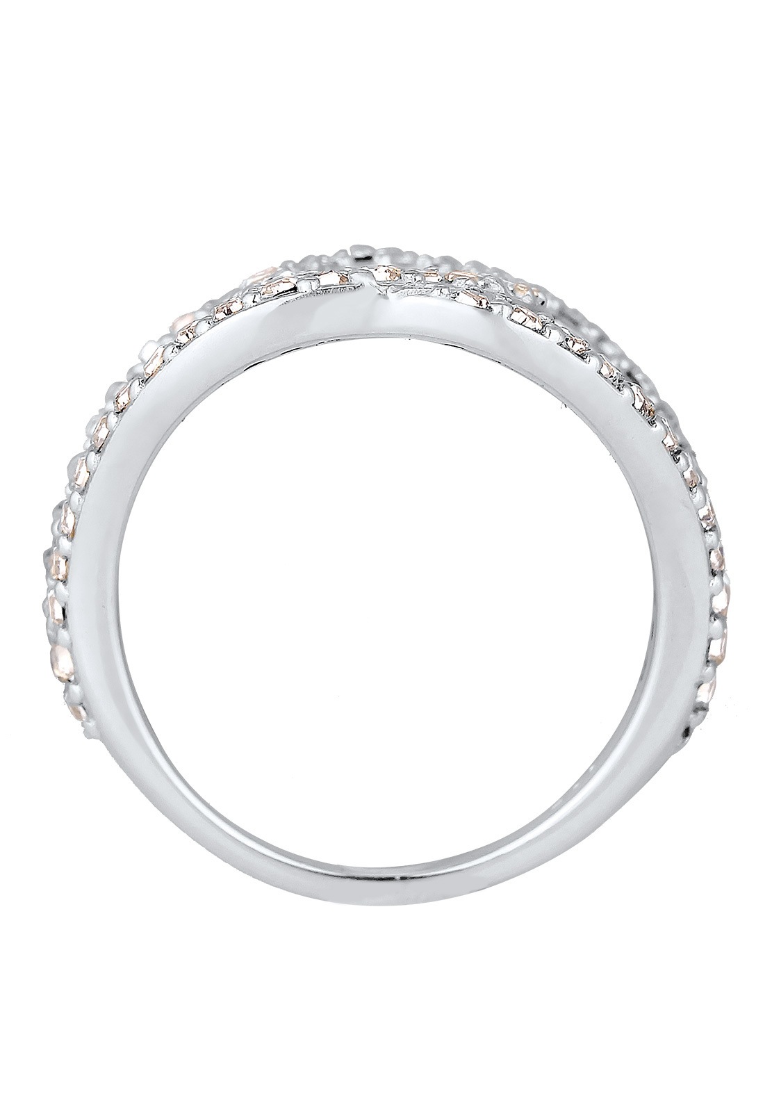 Elli Women's Love Knot with Crystals in 925 Sterling Silver