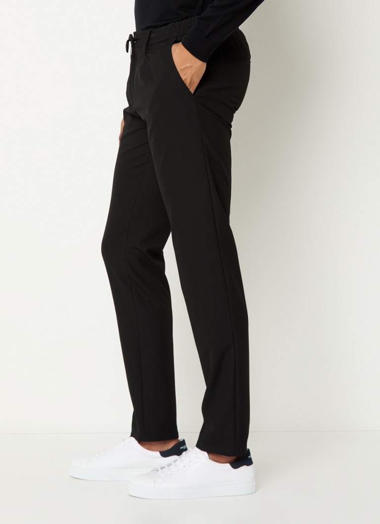 Pantaloni chino Profumo slim fit cu buzunare laterale