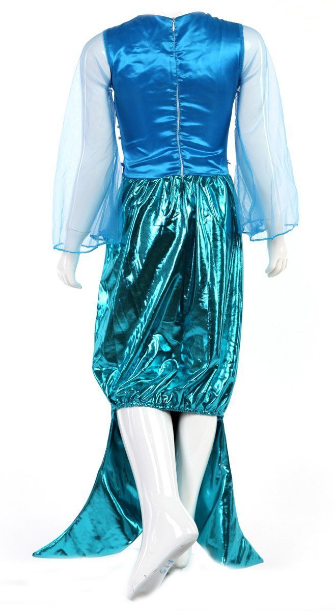 Katara Prinzessin-Kostüm Märchenkleid Meerjungfrau Ariel für Mädchen blau