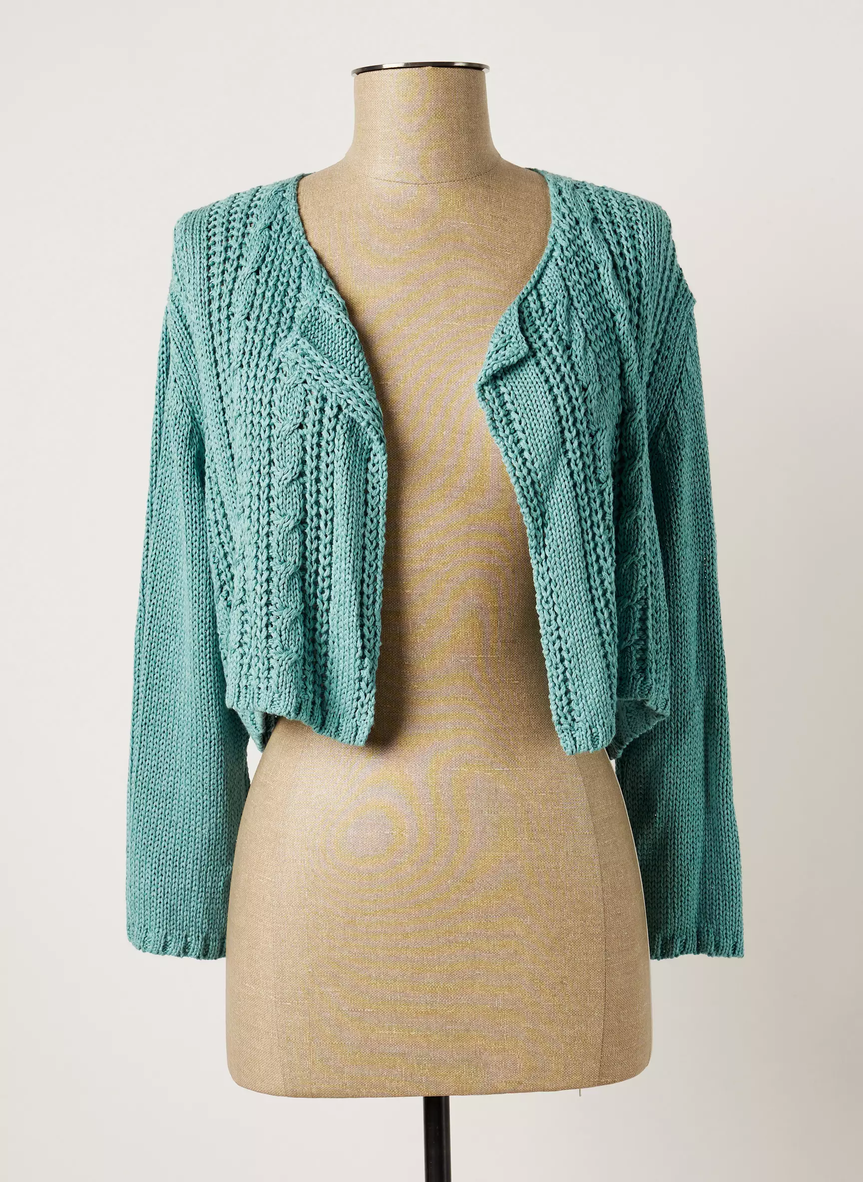 Poles Cardigans Femme couleur bleu