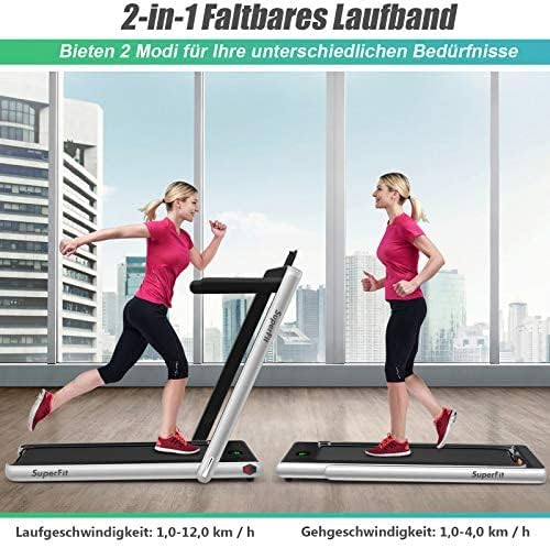 Costway 2 in 1 Laufband klappbar 2,25HP