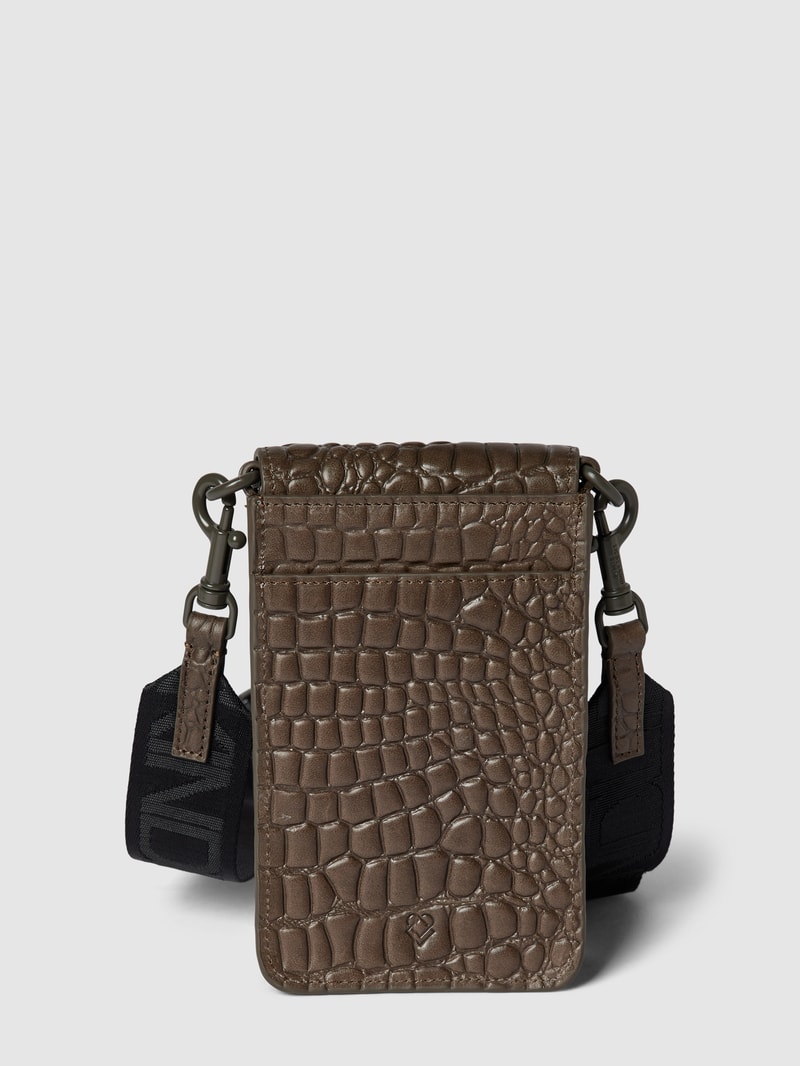Handytasche in Reptil-Optik in schilf