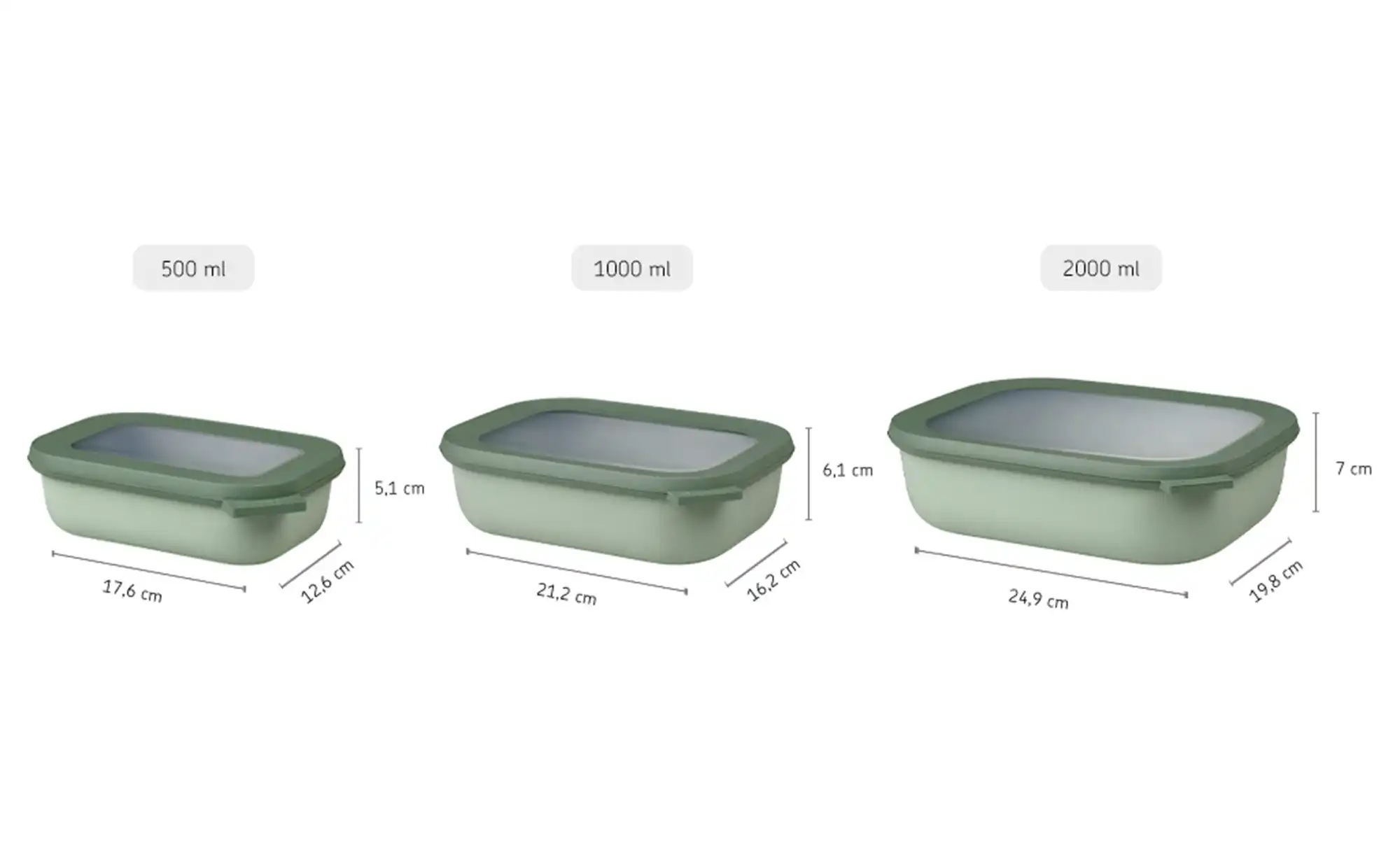 Mepal Multischüssel-Set, 3-teilig Cirqula