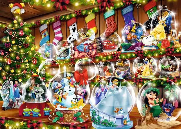 Puzzle 1000 Teile - Schneekugelparadies