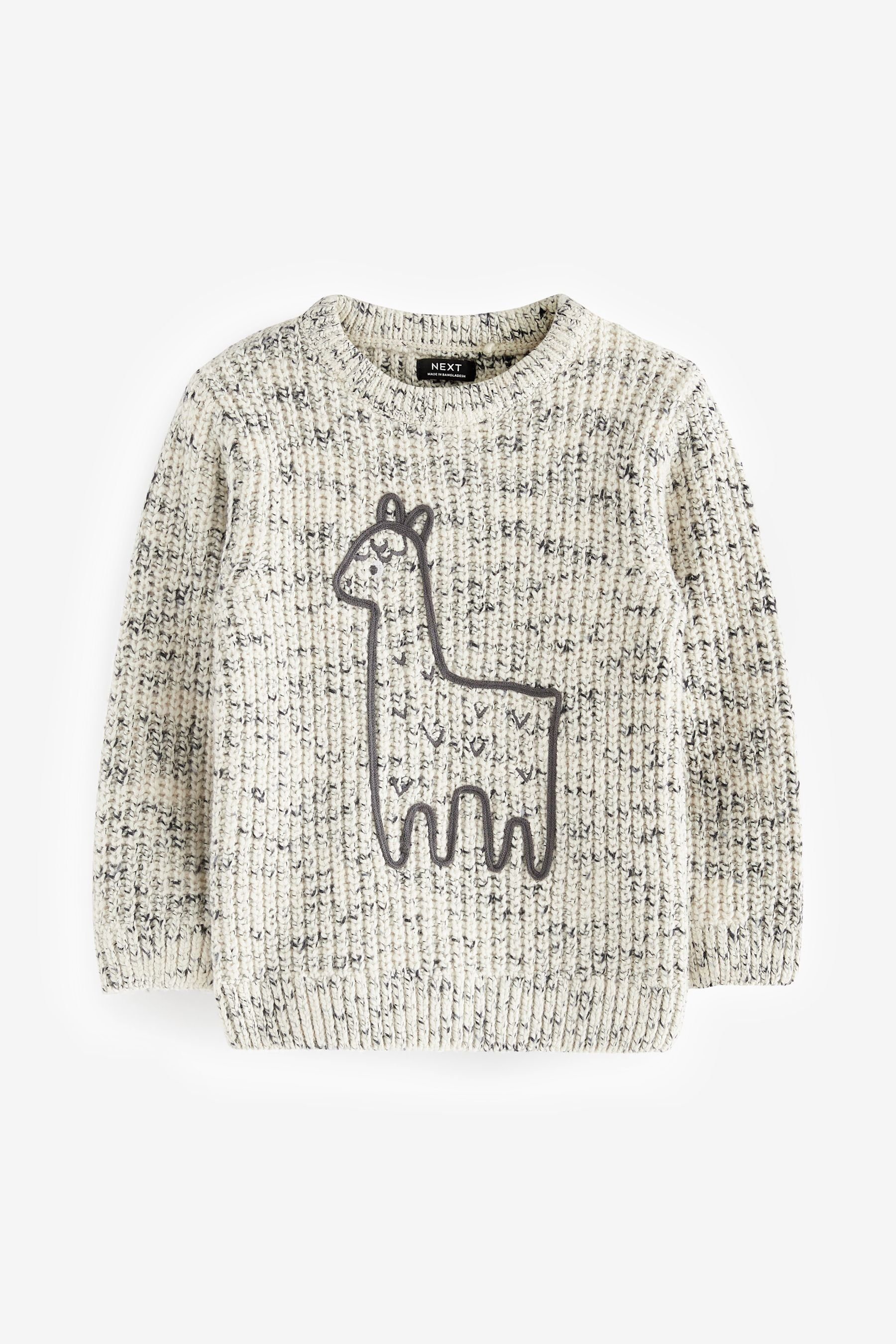 Next Rundhalspullover Rundhalspullover mit Animal-Motiv (1-tlg)