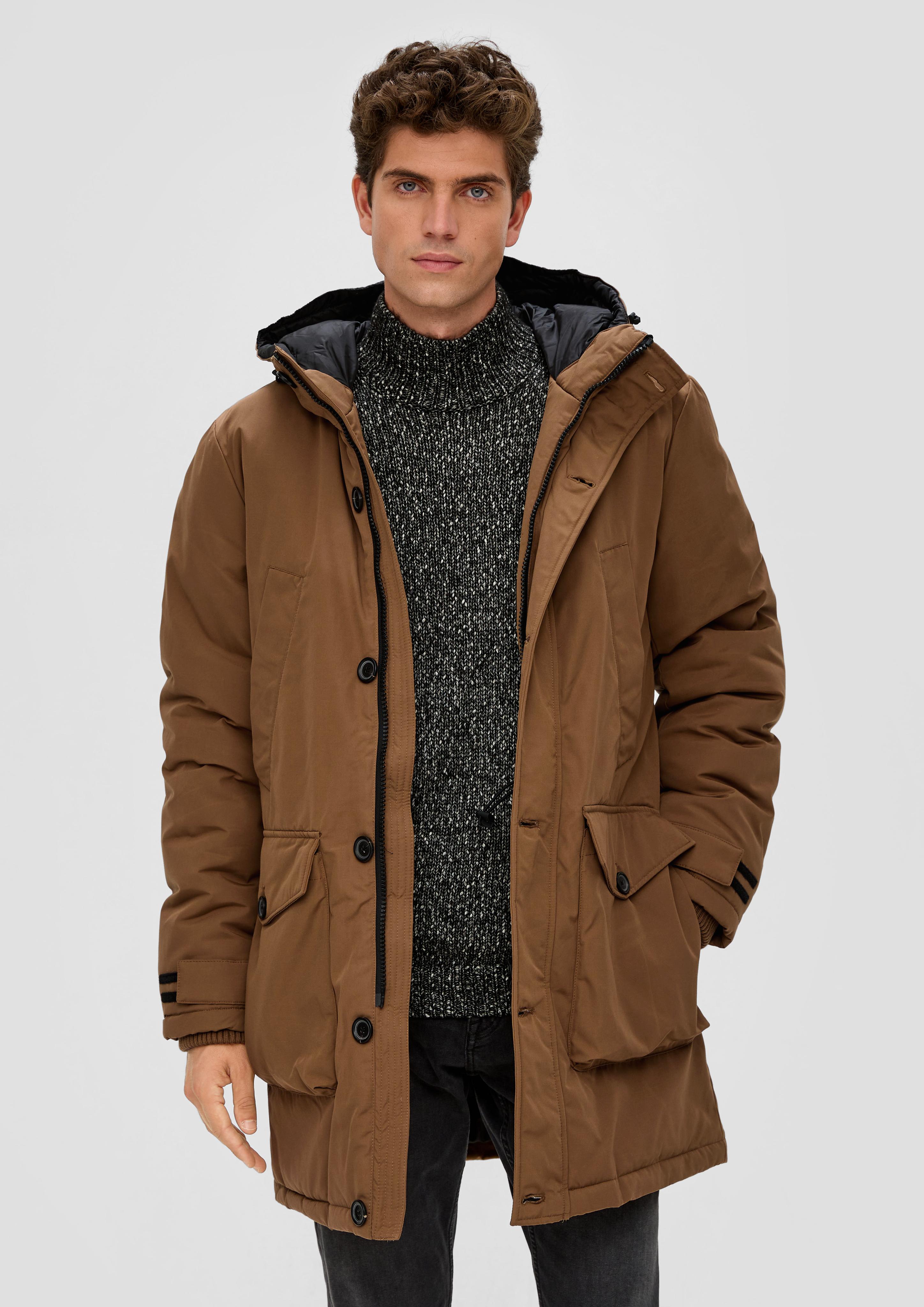 Jacke mit fixierter Kapuze  2132326-8485