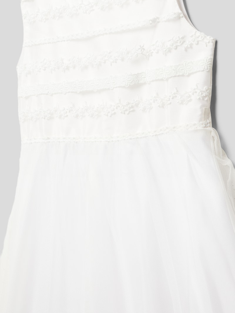 Kommunionskleid mit Taillenband in offwhite