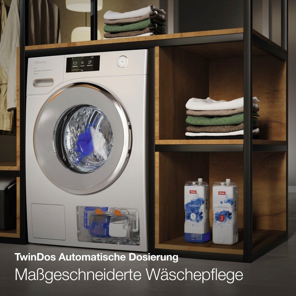 Miele Waschtrockner WTR860WPM D LW PWash&TDos 8/5 Kg, 8 kg, 5 kg, 1600 U/min, unterbaufähig, QuickPower für schnelles Waschen und Trocknen