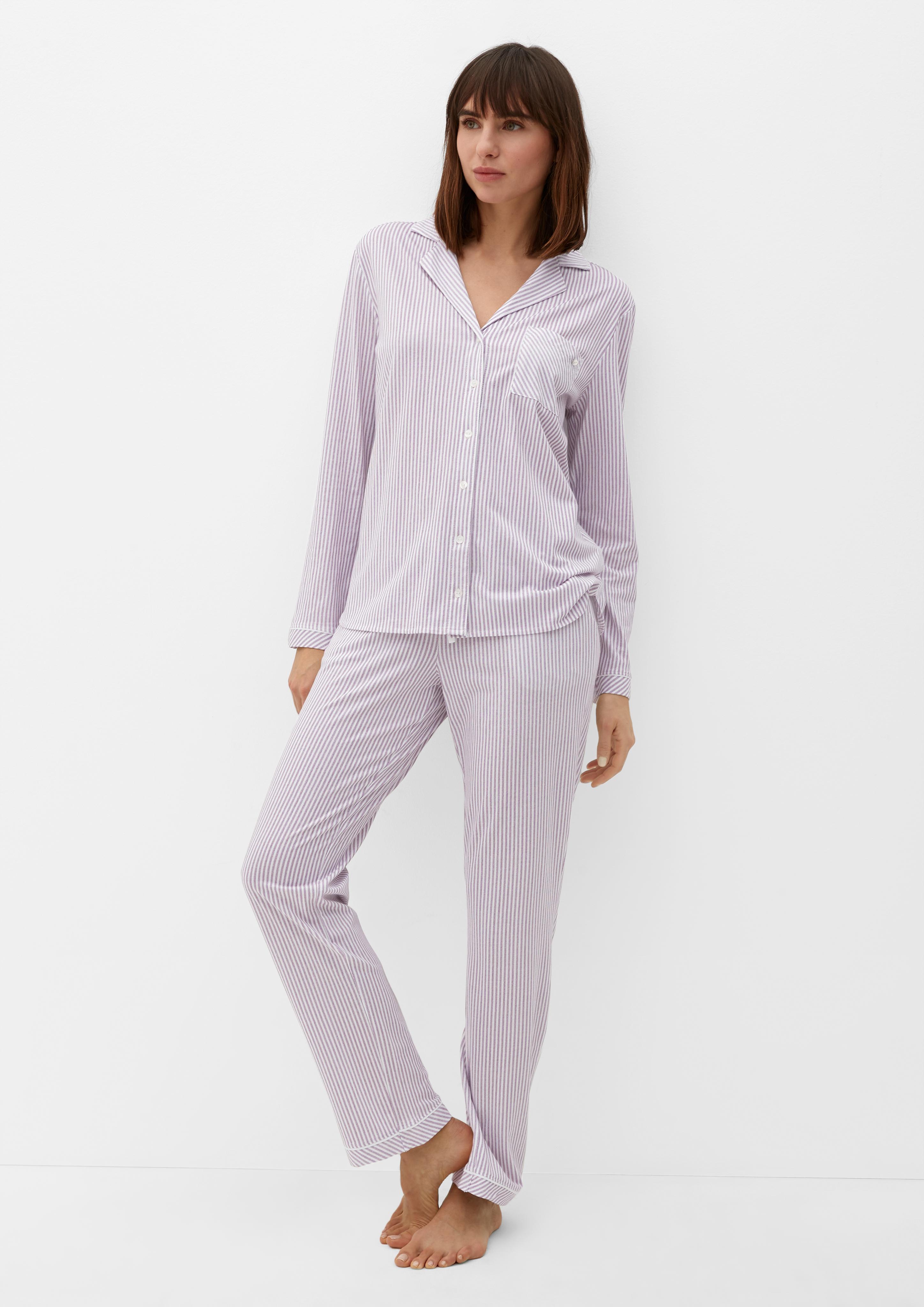 Klassisches Pyjamaoberteil  6008035-49G1