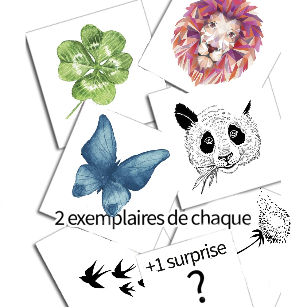 Sioou La wild tattoo box Tatouage éphémère