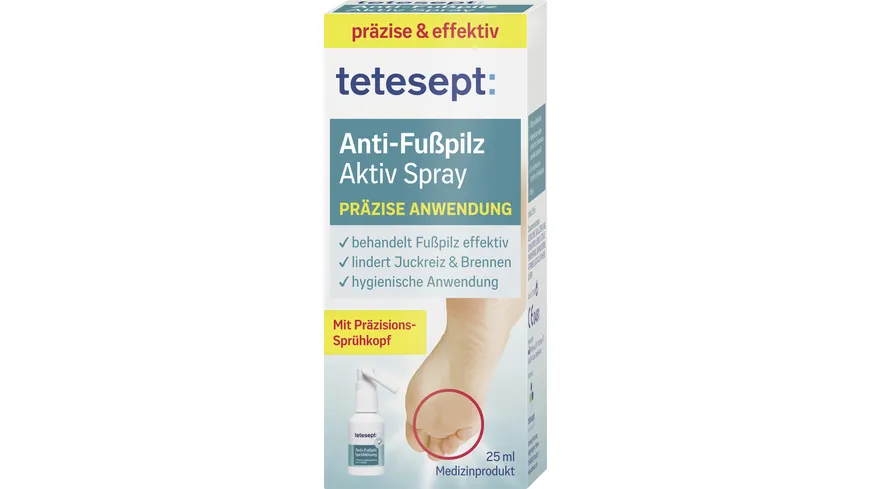 tetesept med foot care Anti-Fußpilz Sprühlösung 25 ml 25 ml