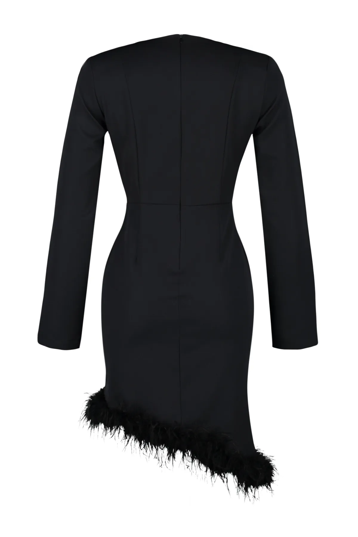 Trendyol Collection  Schwarzes, detailliertes Otriş-Kleid TPRAW24EL00147