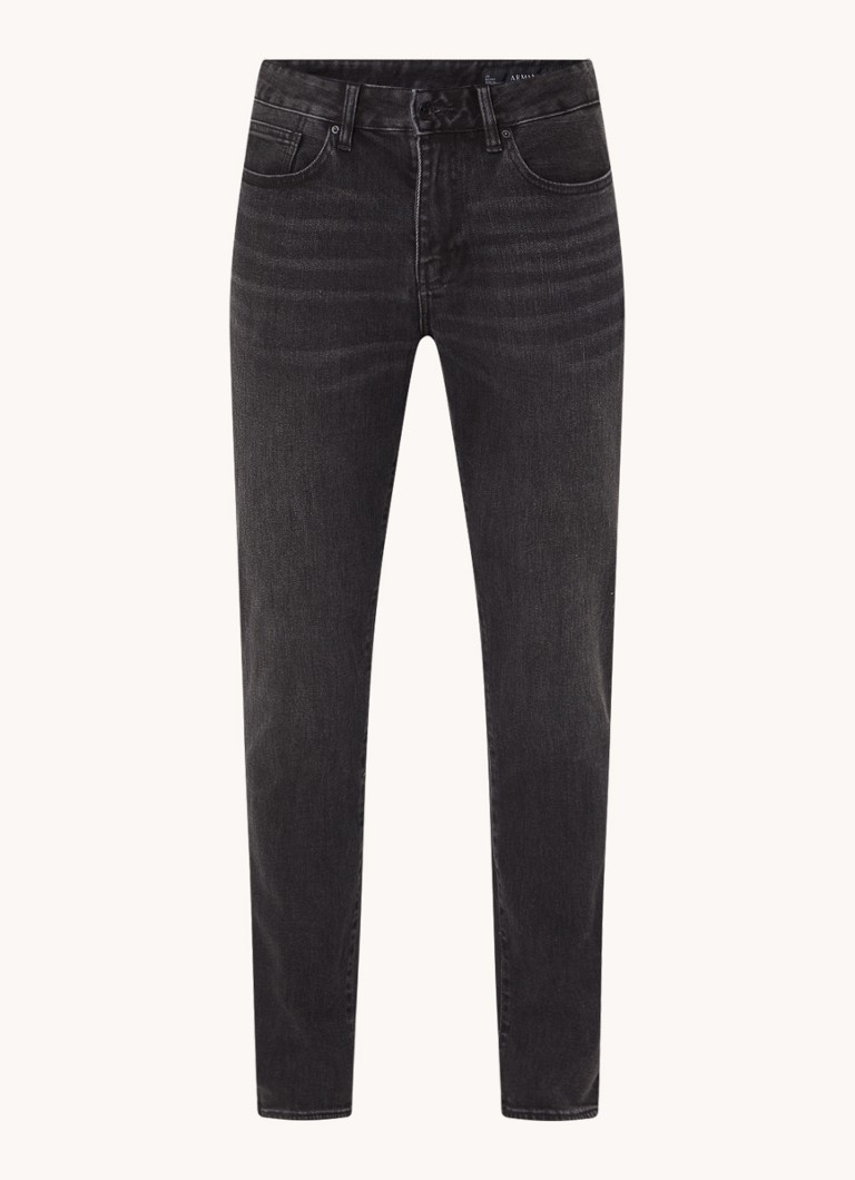Jeansy Armani Exchange o dopasowanym kroju z efektem sprania