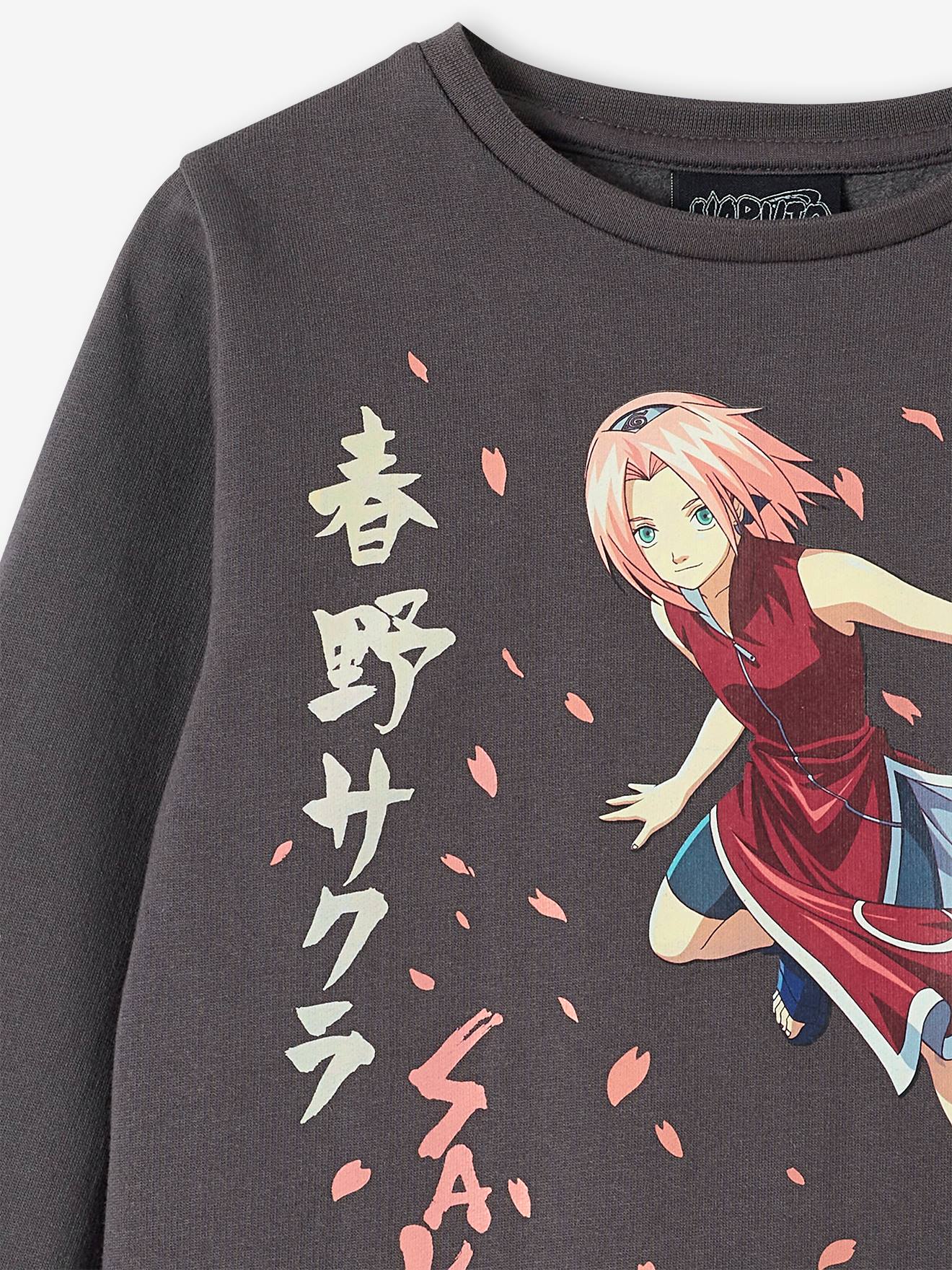 Sweat fille Naruto® Sakura gris
