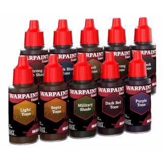 The Army Painter:  Warpaints Fanatic - Washes Paint Set (10 x 18ml)