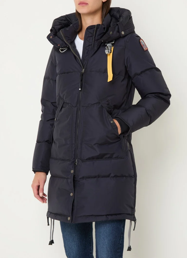 Giacca lunga Parajumpers imbottita in piuma e con cappuccio removibile.