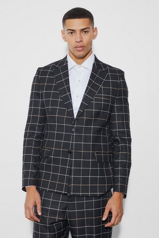 Lockerer karierter Blazer