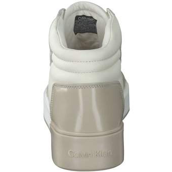 Calvin Klein High Top Lace Up Inv Stitch in weiß