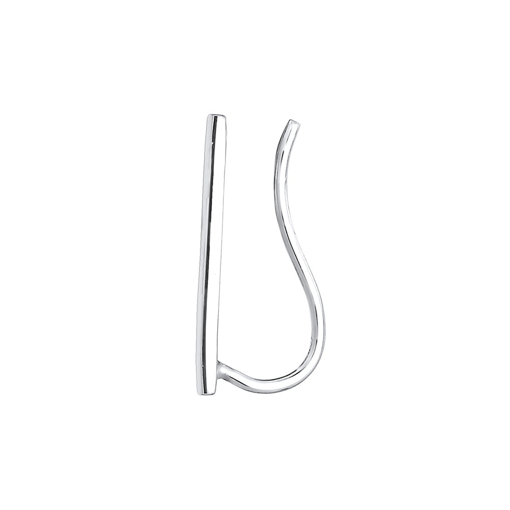 Elli Elli Boucles d'Oreilles Femme Simple de Base en Argent Sterling 925 Boucles d'oreilles