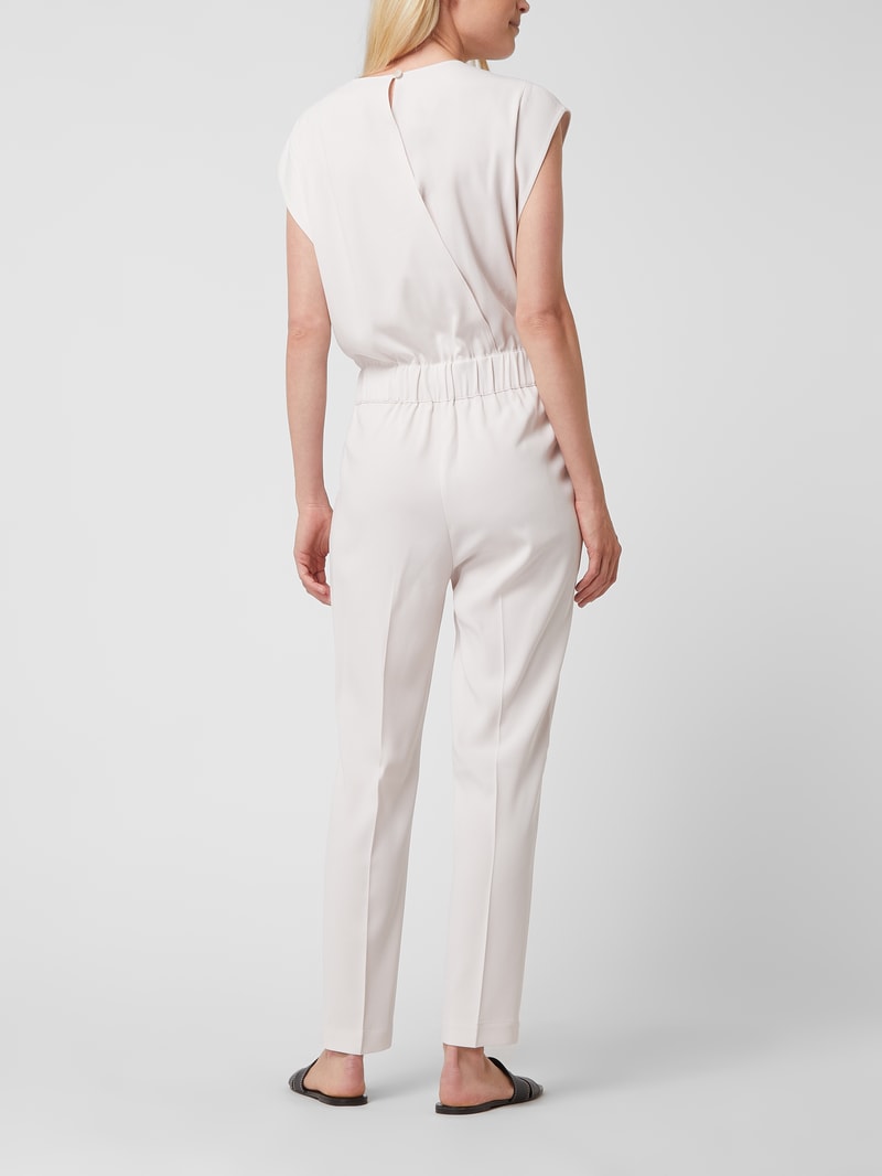 Jumpsuit mit Taillengürtel in ecru