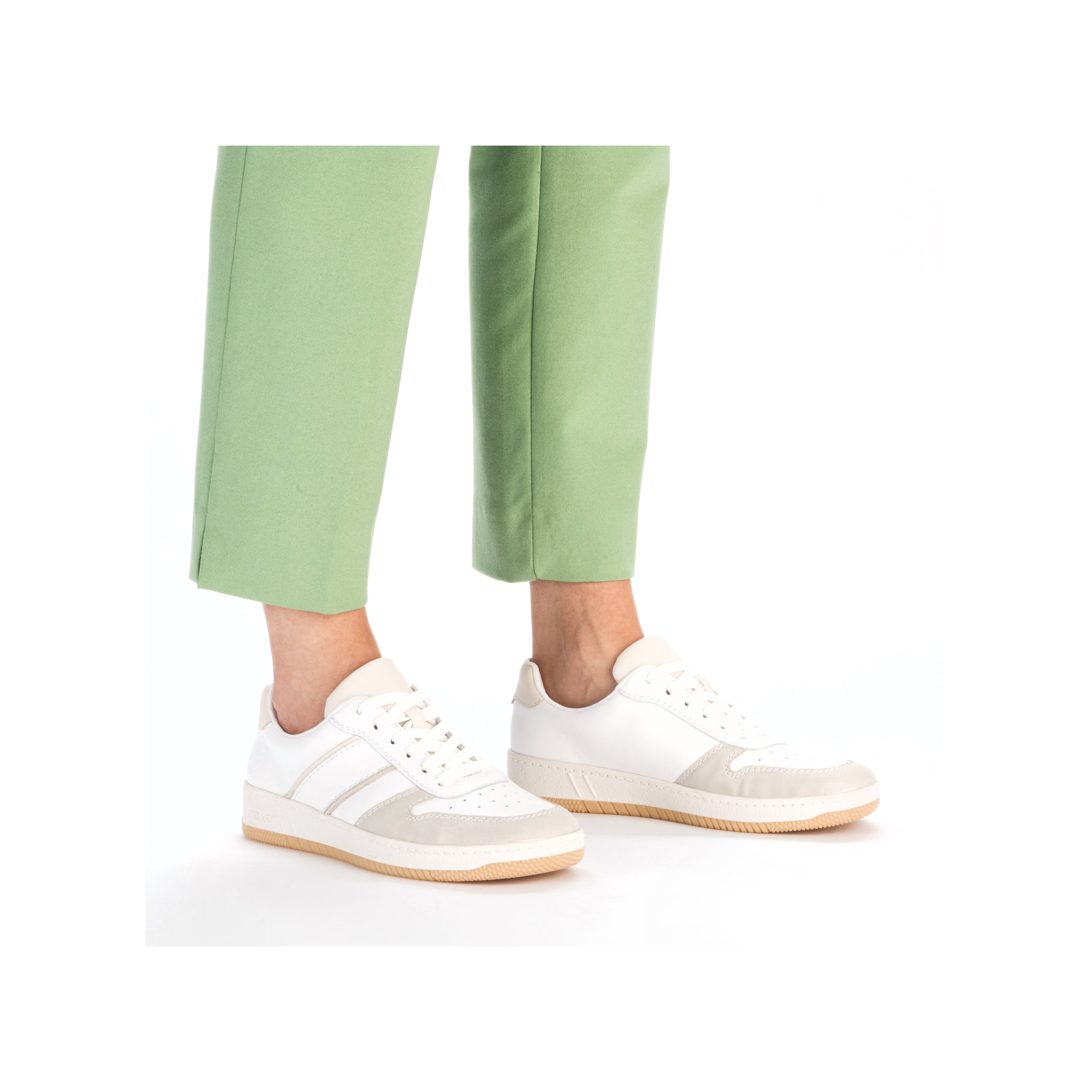Rieker Damen Sneaker Low schwanenweiss